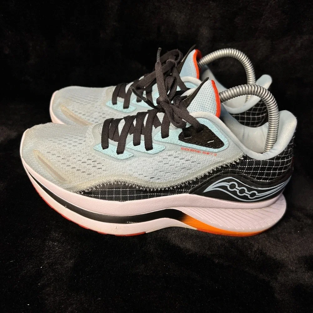 Saucony Endorphin Shift 2 S10689-20 Women 7.5 Running Shoes Blue Scarlet Sneaker
